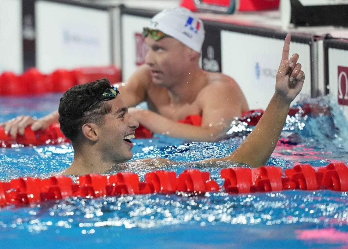 Ahmed Jaouadi, champion du monde du 1 500 mètres nage libre