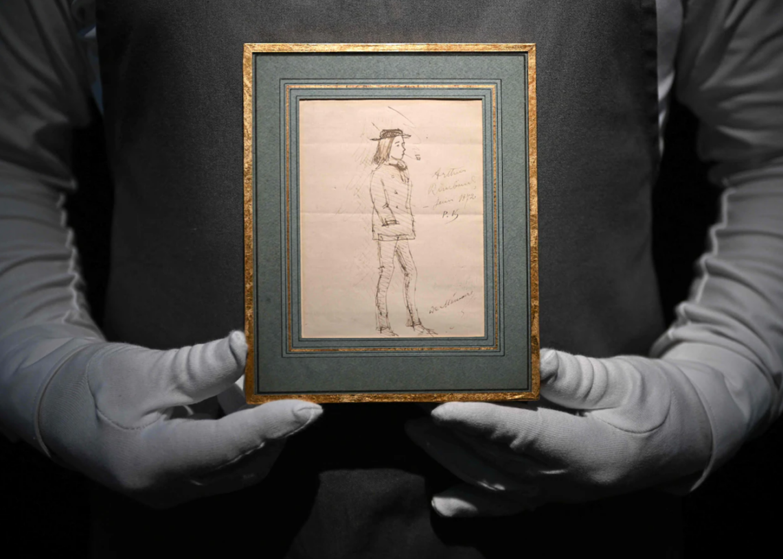 France: Un dessin de Verlaine représentant Arthur Rimbaud vendu 585.000 euros aux enchères