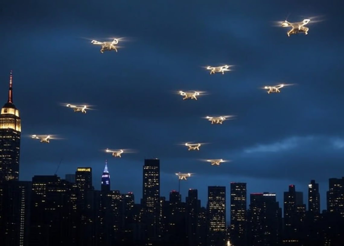 Vidéo: Des drones survolent New York et personne ne sait qui les pilote!