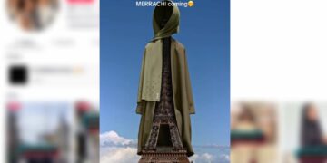 Polémique en France: Une marque de vêtements islamiques voile la tour Eiffel 