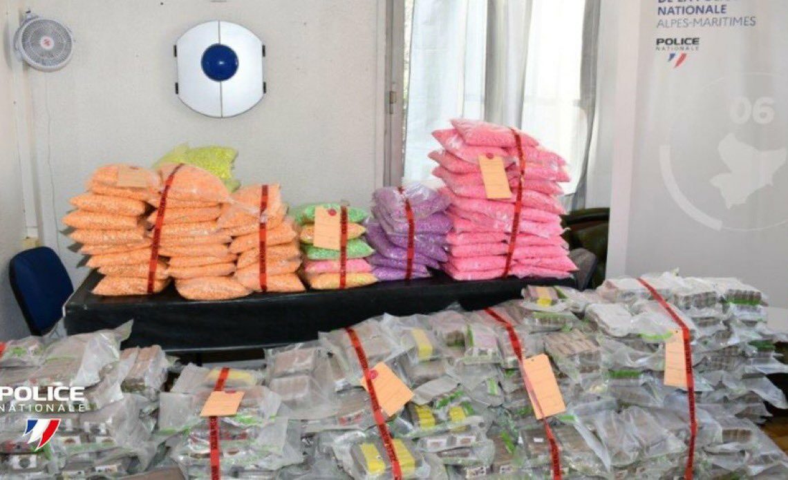 A destination de la Tunisie : plus de 760 kilos de cannabis et d’ecstasy saisis à Nice