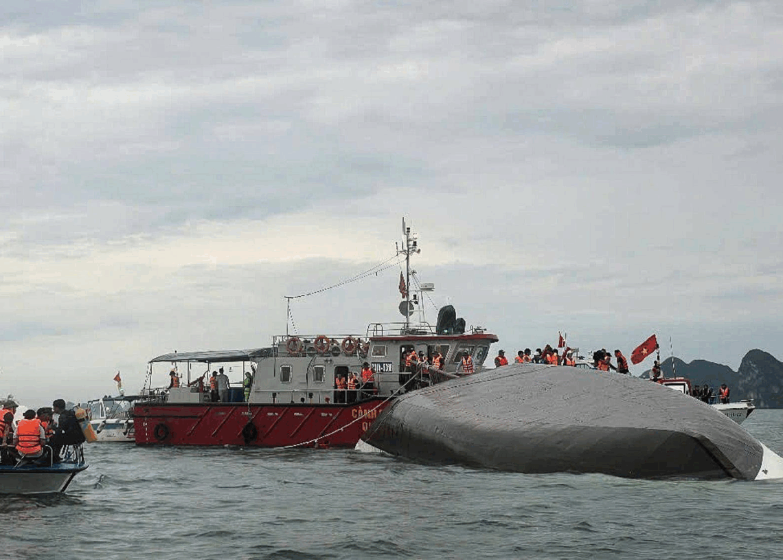 Au Vietnam, le naufrage d’un bateau touristique fait 34 morts