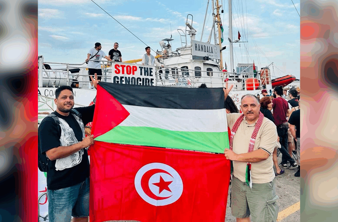 Un tunisien parmi les militants: Le navire « Handala » prend la mer pour briser le blocus à Gaza