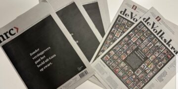 Une première mondiale : plus de 250 médias noircissent leurs unes pour protester contre le meurtre des journalistes à Gaza