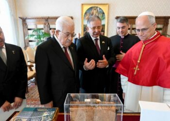 Le pape Léon XIV a reçu le président palestinien Mahmoud Abbas pour la première fois