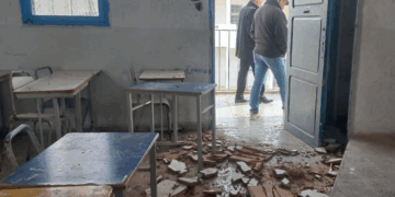 Jbel Jloud: effondrement d’une partie du plafond d’une salle de classe