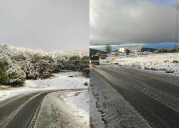Jendouba:  Suspension des cours après d’importantes chutes de neige à Aïn Draham